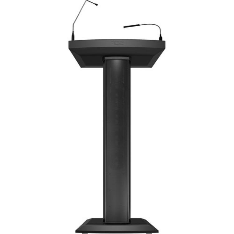 Lectern with built-in Speaker, Gooseneck Mic and USB (Black) Lectern with built-in Speaker, Gooseneck Mic and USB (Black)